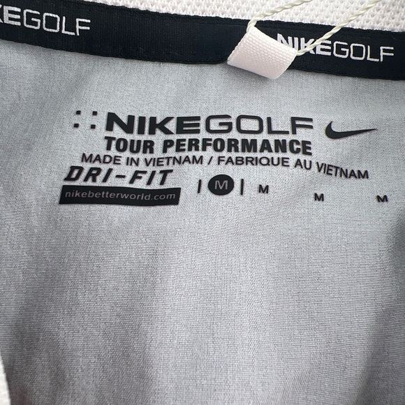 Nike men’s 1/4 zip pullover. Tour performance DriFit. Size medium - Picture 2 of 5